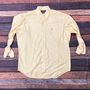 Polo by Ralph Lauren Blake Men's Yellow Shirt Long Sleeve Preppy Button Down